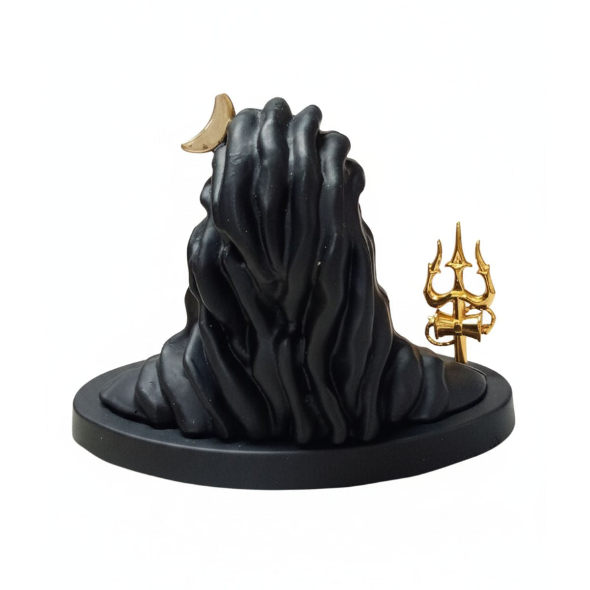 Tiny Shiny Adiyogi Statue with Rudraksh Mala