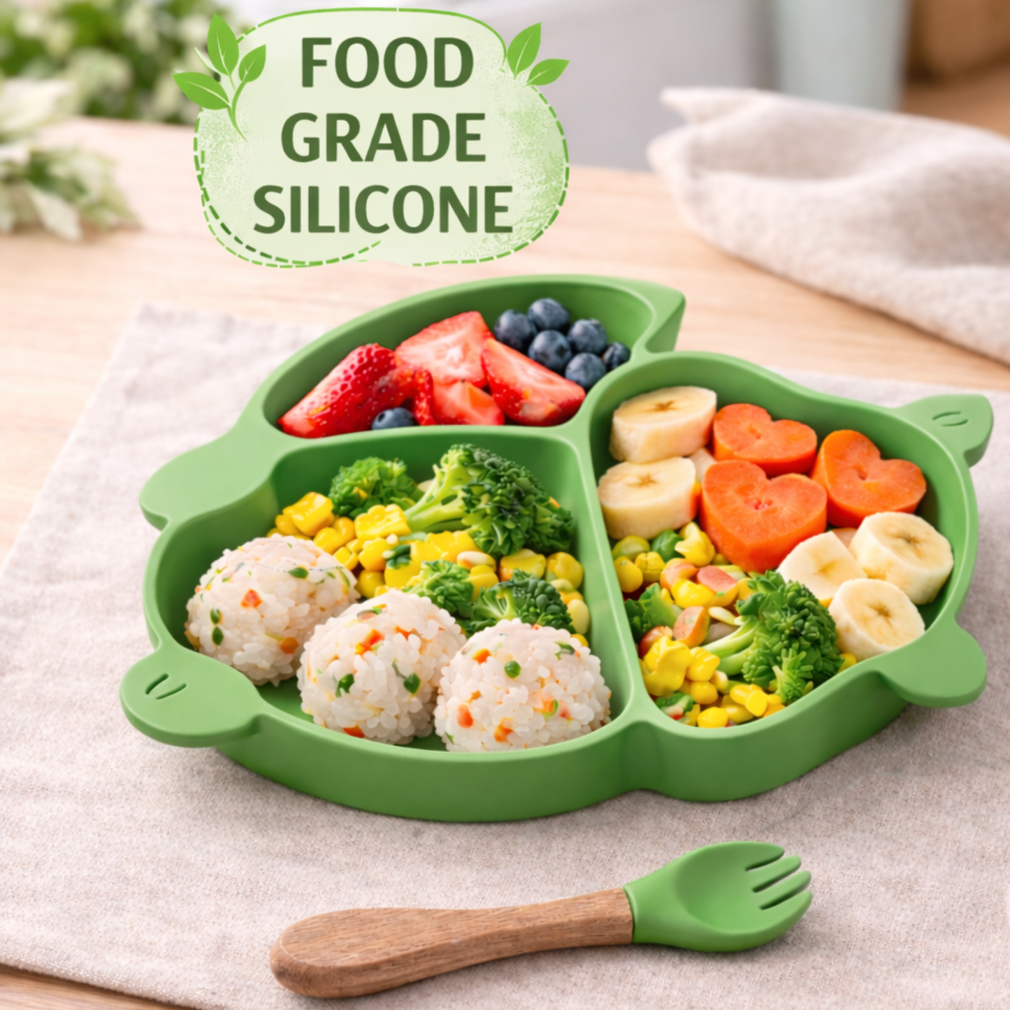 Silicone Baby Feeding Set Pack of 3