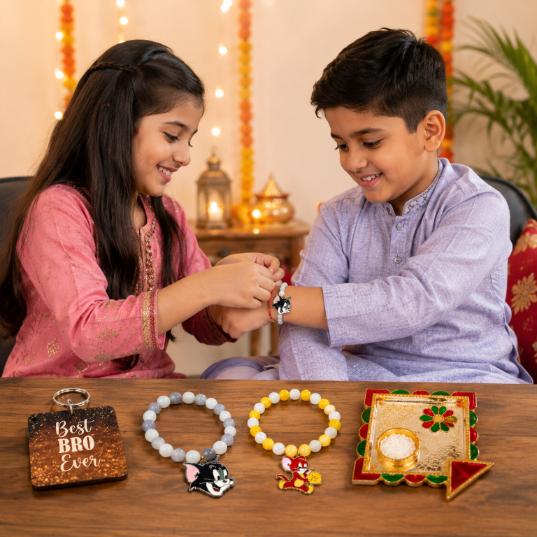 Tom & Jerry Bracelet Bro Kids Rakhi Set of 2 Designer Rakhi for Brother