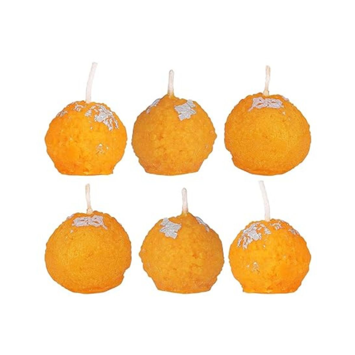 6Pc Mootichoor Ladoo Scented Candle Set