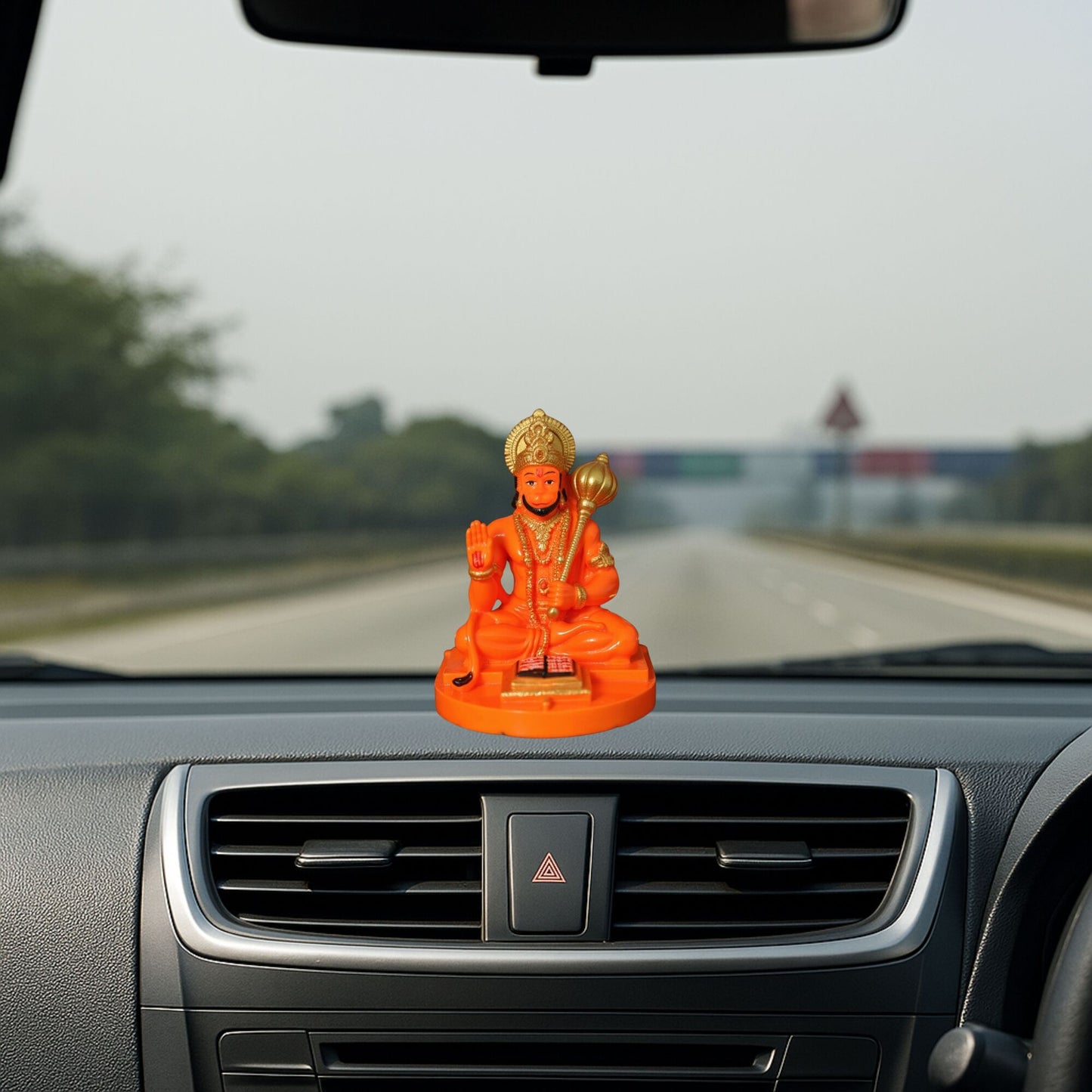 Tiny Shiny Hanuman Ji Murti Idol Blessing with Gada