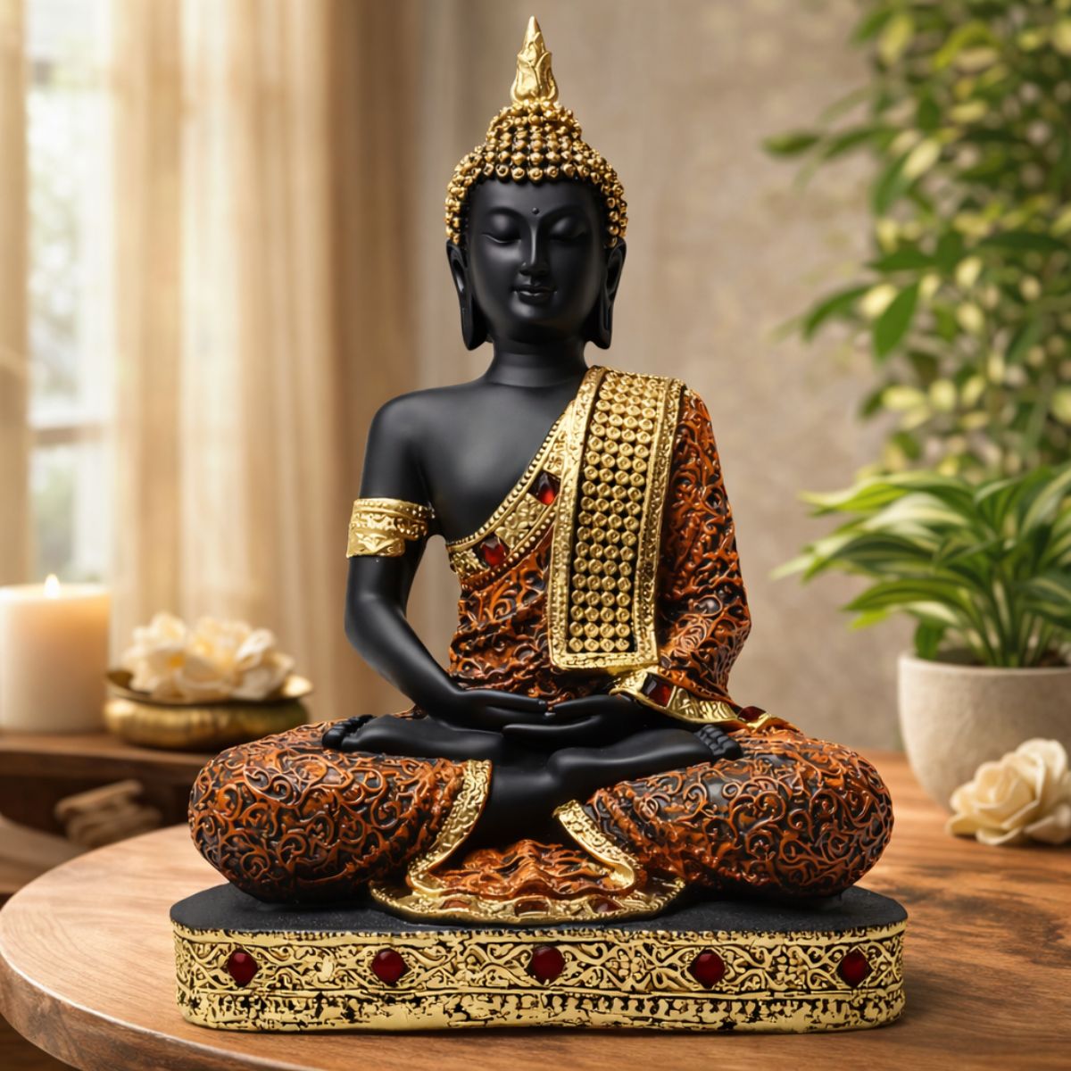 Buddha Statue for Home Decor | Buddha Showpiece | Buddha Idol for Home | Monk Buddha Figurines Buddha Statue for Home Vastu - image 3