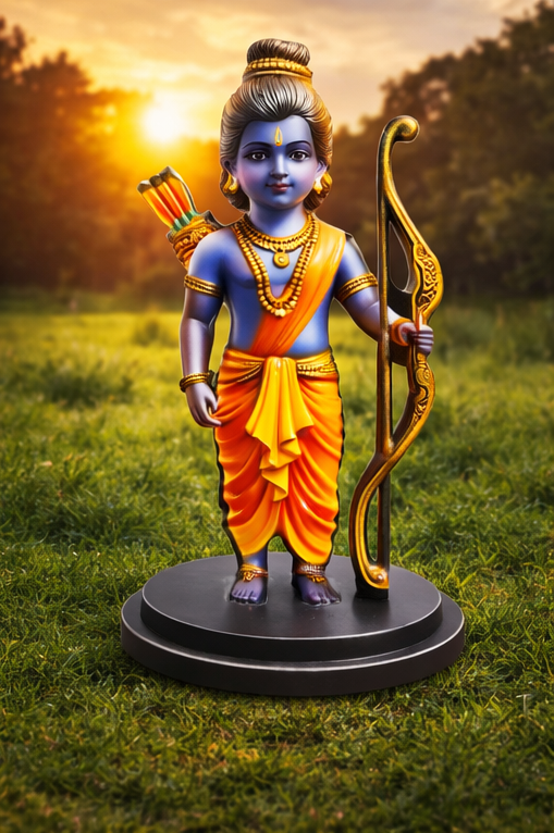 MDF Ram Lalla Wooden Cutout Idol