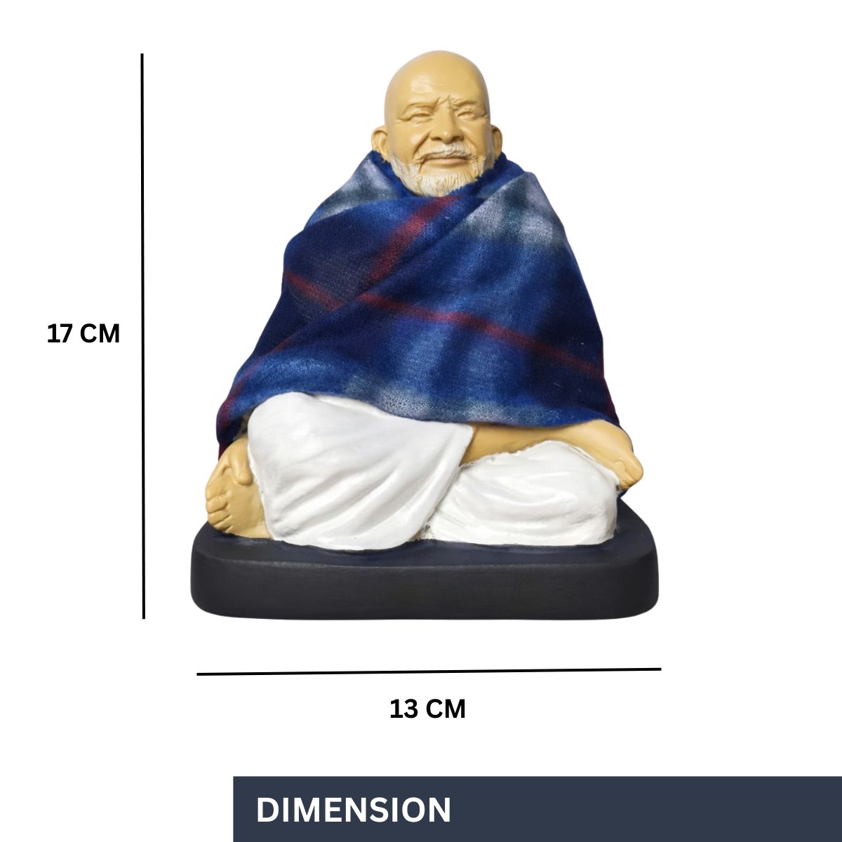 Neem Karoli Baba Sitting Statue 17 cm