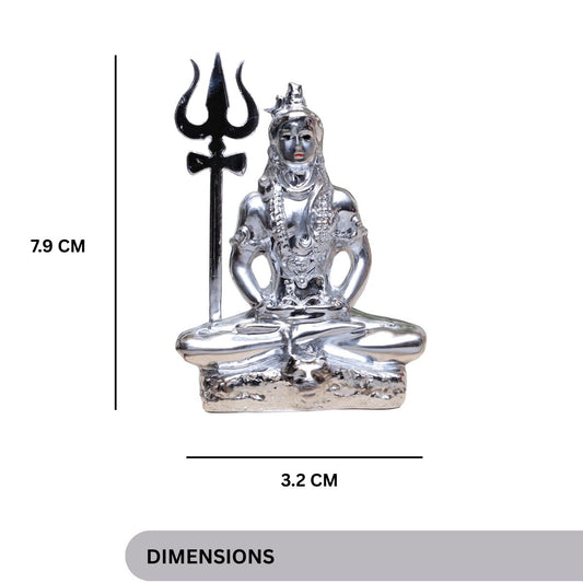 Non Metal Shiv Ji Mini 3 Inch Idol