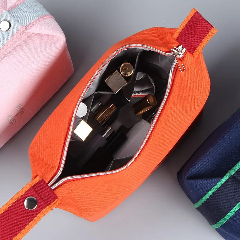 Tiny Shiny Hanging Travel Makeup Bag — Portable  Cosmetic Organizer Toiletry Bag for Men and Women