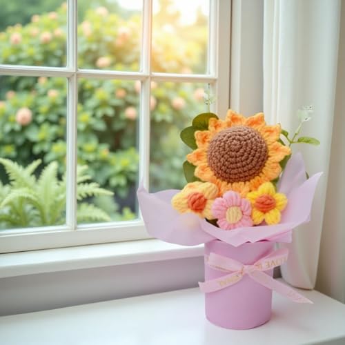 Crochet Flower Pot Bouquet