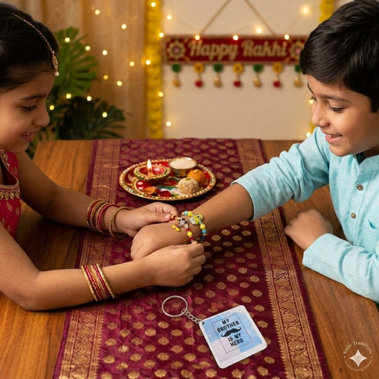 Kids Cartoon Rakhi Set of 2 | Mickey & Minion Designer Rakhi for Brother
