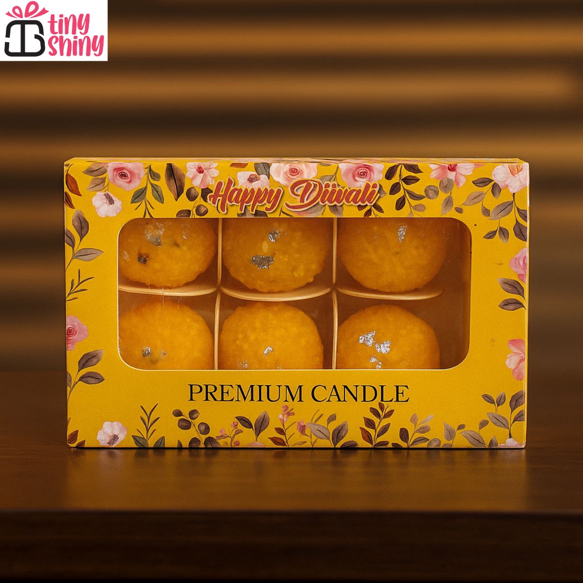 6Pc Mootichoor Ladoo Scented Candle Set