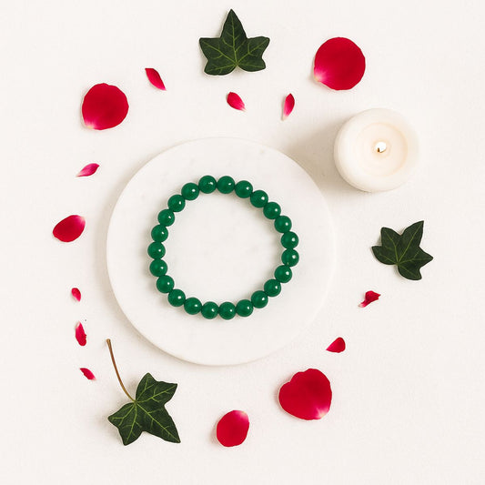 Green Jade Bracelet – Natural Jade Stone for Good Luck, Wealth & Positive Energy for Men & Women
