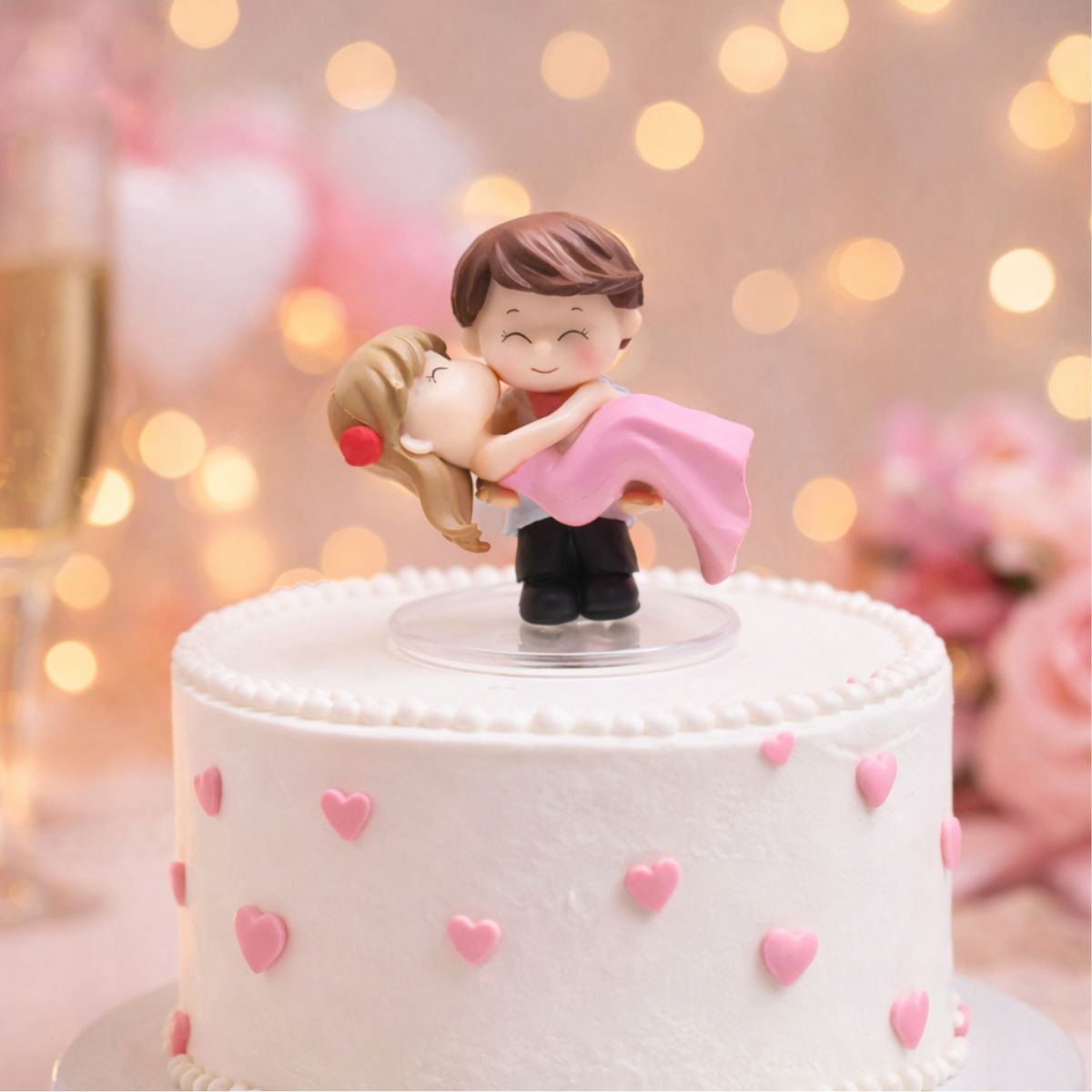 Cute Romantic Couple Miniature | Bride Groom Resin Showpiece for Home Decor | Valentine - image 3