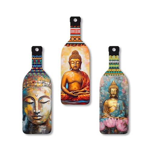Meditating Gautam Buddha Portrait Art Wooden Wall Hanging for Home Decor | Wall Design | Wall Poster | Stylish Sinary | Paintings | Craft For Everyone | Couple Gift |