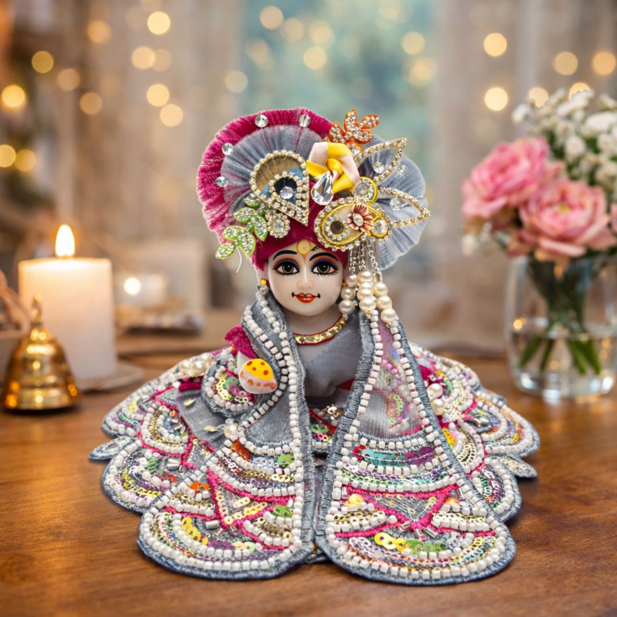 Tiny Shiny Kanha Ji Fancy Dress for Bal Krishna (Size 0 to 6)