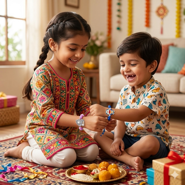 Unicorn & Doraemon Bracelet Bro Kids Rakhi Set of 2 Designer Rakhi for Brother