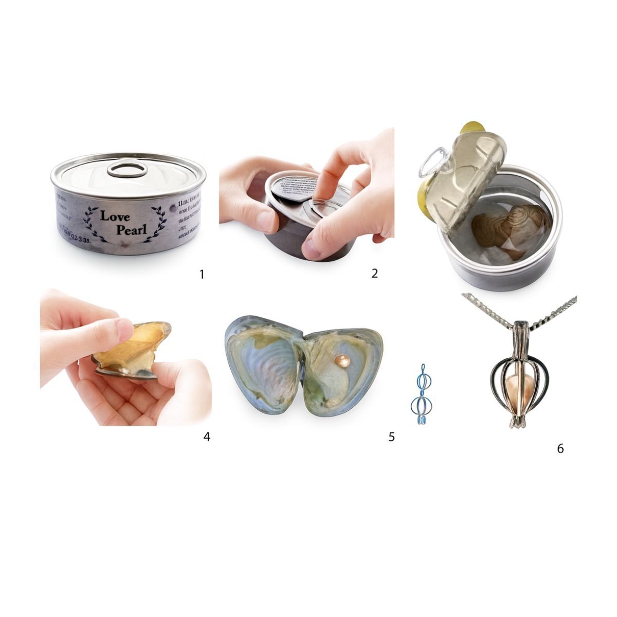 Tiny Shiny Pearl Wish Necklace Gift Set