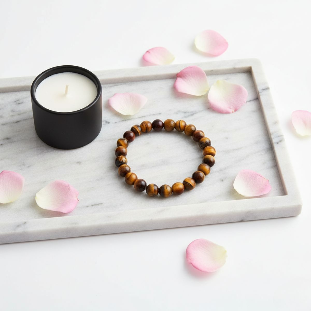 Tiny Shiny Tiger Eye Stone Bracelet