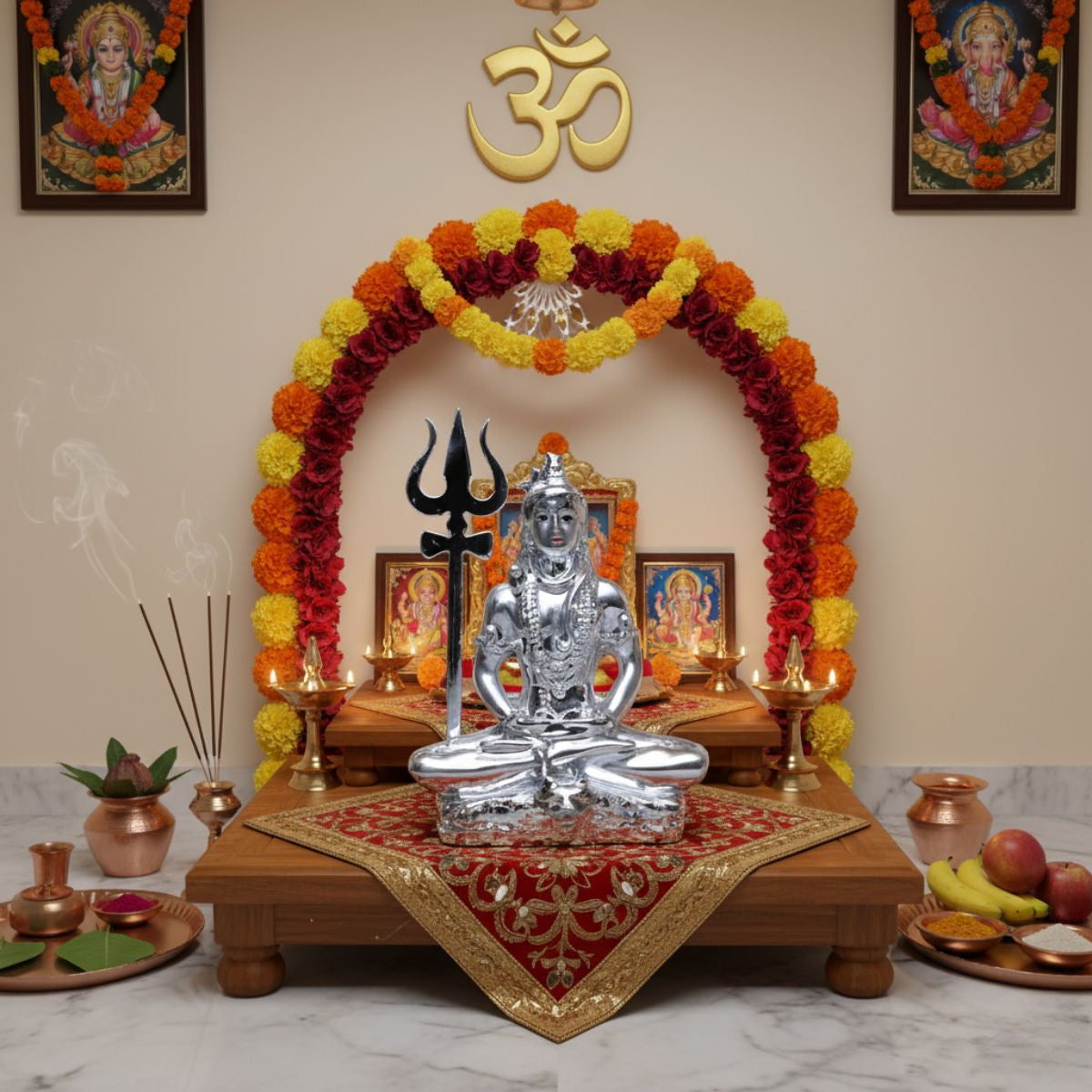 Non Metal Shiv Ji Mini 3 Inch Idol