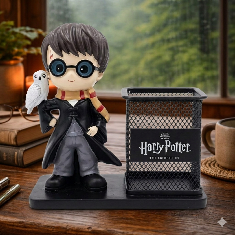 Harry Potter Collectible Harry & Hedwig Figurine Pen Holder