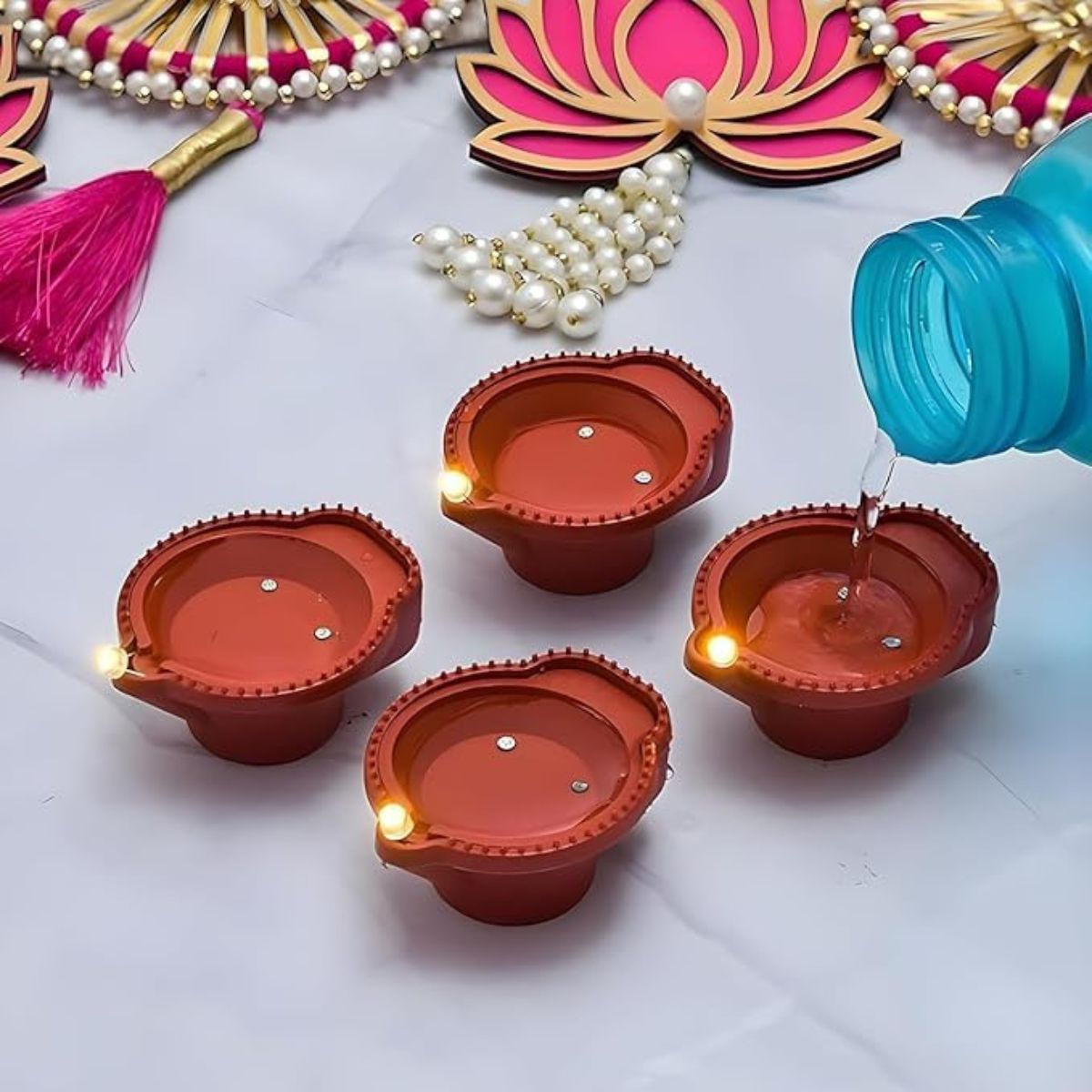 Water LED Sensor Diya