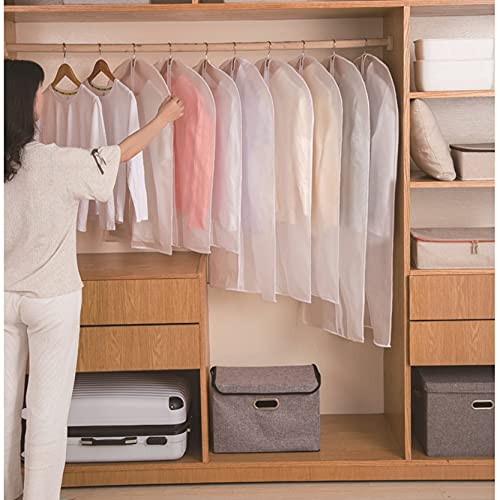 Tiny Shiny Clothes Cover Protector with Zip —  Transparent PEVA Garment Bag for Hanging Clothes |  Dustproof | Breathable | Pack of 2, 3 and 4