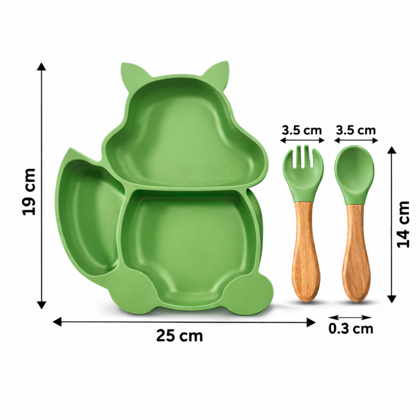 Silicone Baby Feeding Set Pack of 3