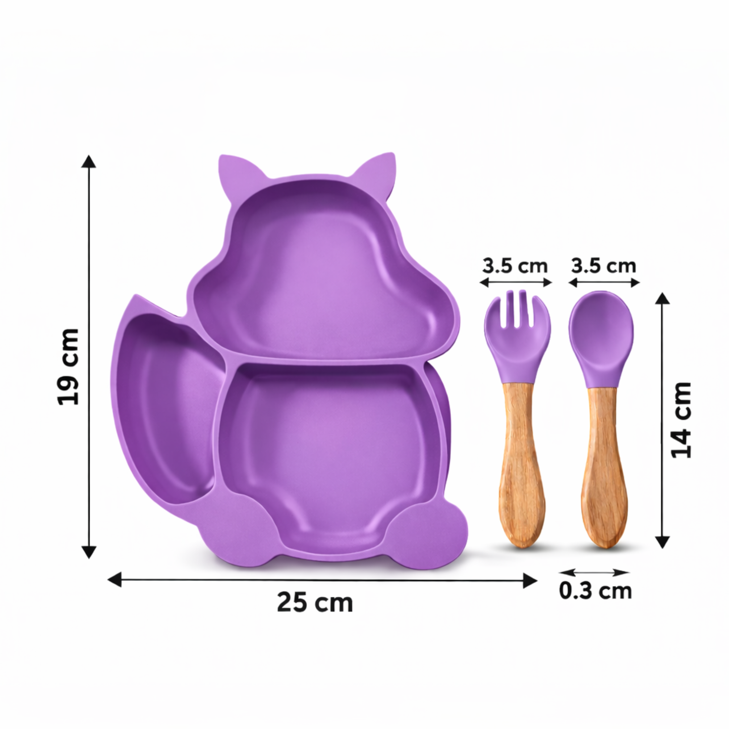 Silicone Baby Feeding Set Pack of 3