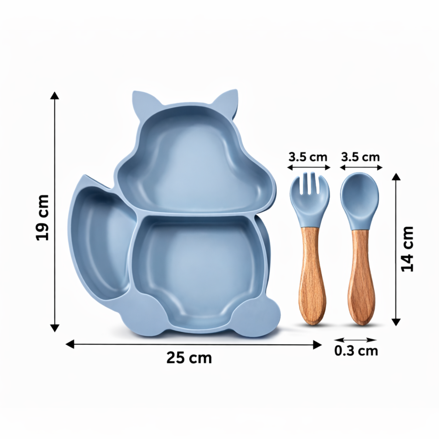Silicone Baby Feeding Set Pack of 3