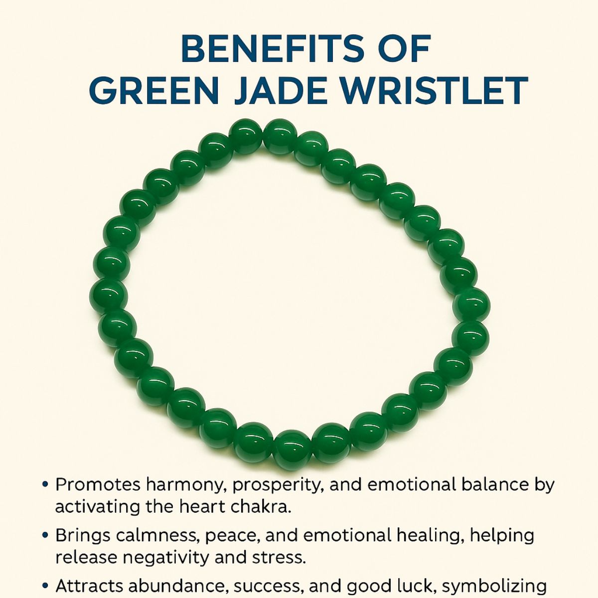 Green Jade Bracelet – Natural Jade Stone for Good Luck, Wealth & Positive Energy for Men & Women - image 4