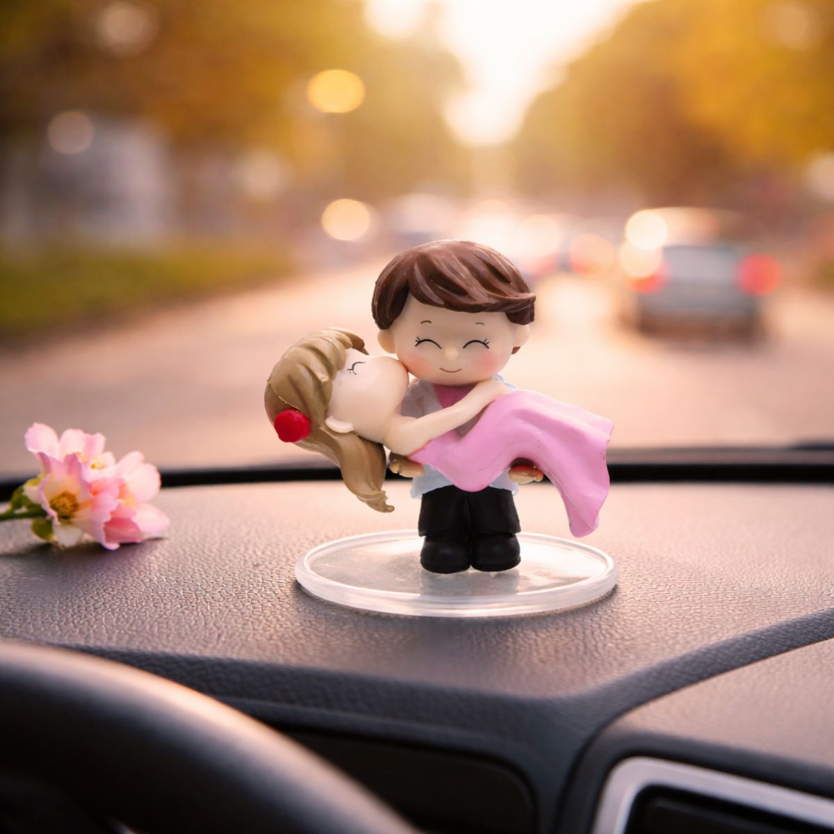 Cute Romantic Couple Miniature | Bride Groom Resin Showpiece for Home Decor | Valentine - image 4