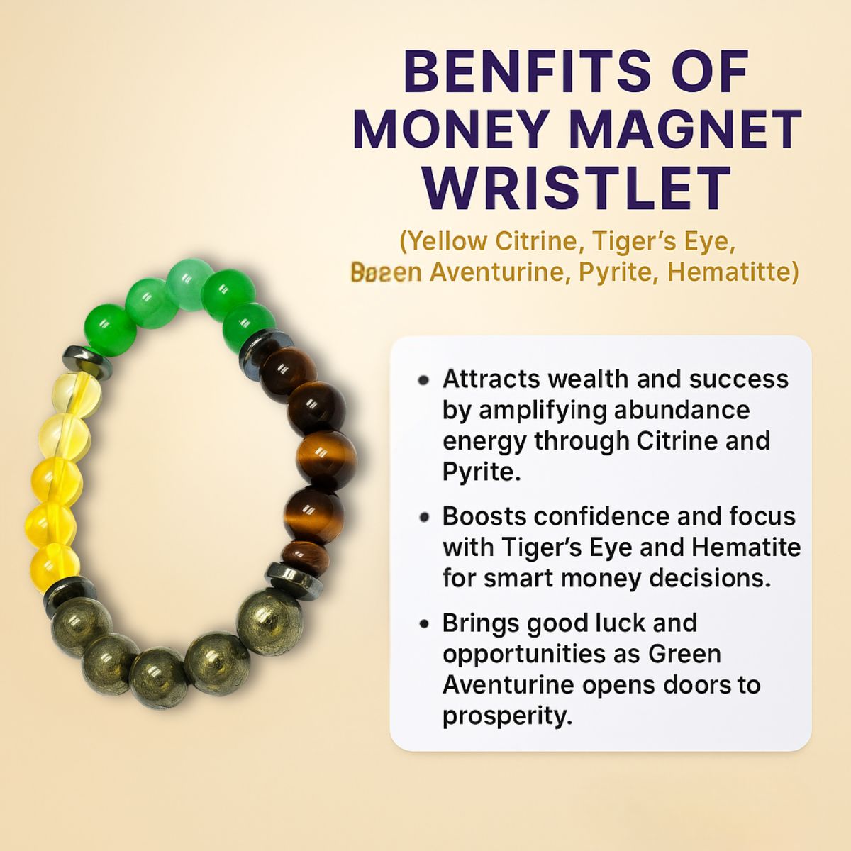 Spiritual Energy Crystal Bracelet, Multi-Color Natural Stone Beads, Money and Prosperity Attraction Jewelry for Men and Women - image 3