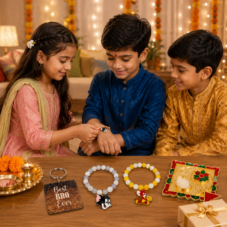 Tom & Jerry Bracelet Bro Kids Rakhi Set of 2 Designer Rakhi for Brother