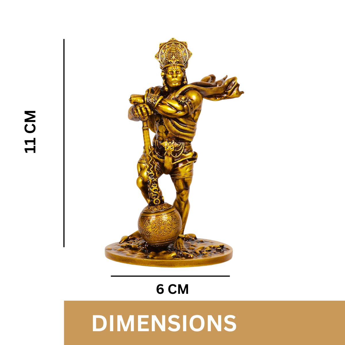 Tiny Shiny Handicrafts Bahubali Hanuman Idol