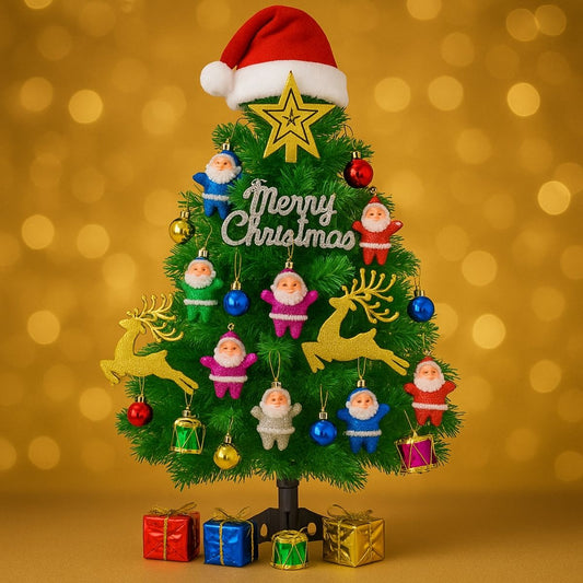 2 Feet Christmas Tree with 51 Decoration Items | TinyShinyGift