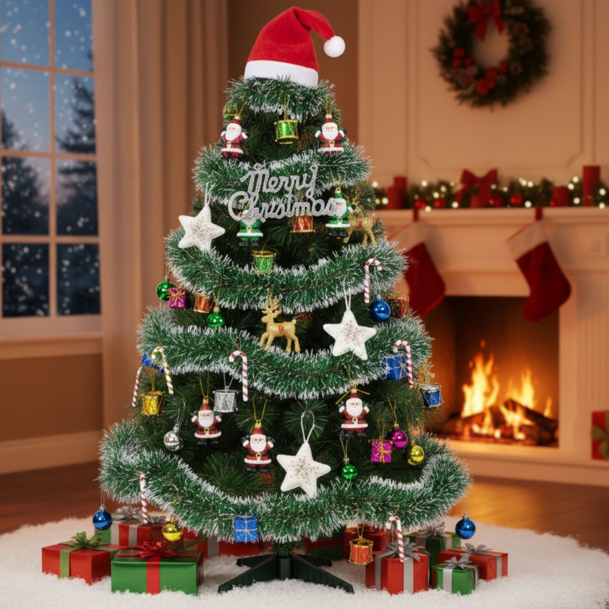 4 Feet Christmas Tree with 103 Decoration Items