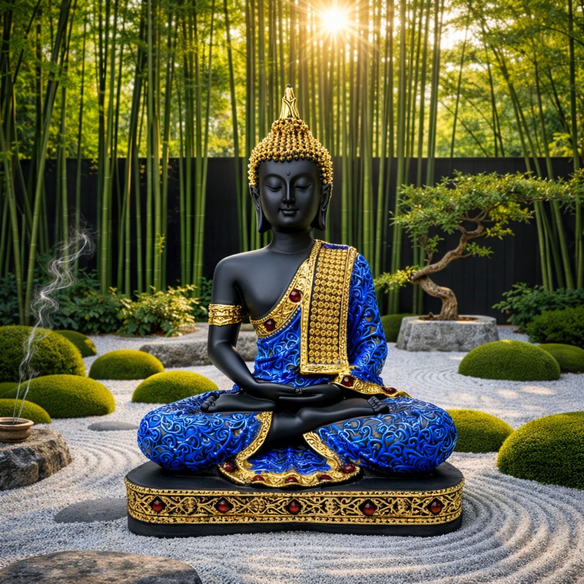 Buddha Statue for Home Decor | Buddha Showpiece | Buddha Idol for Home | Monk Buddha Figurines Buddha Statue for Home Vastu | Sitting Buddha Murti Decorative Showpiece - image 5