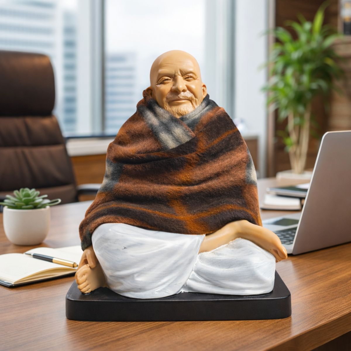 Neem Karoli Baba Sitting Statue 17 cm