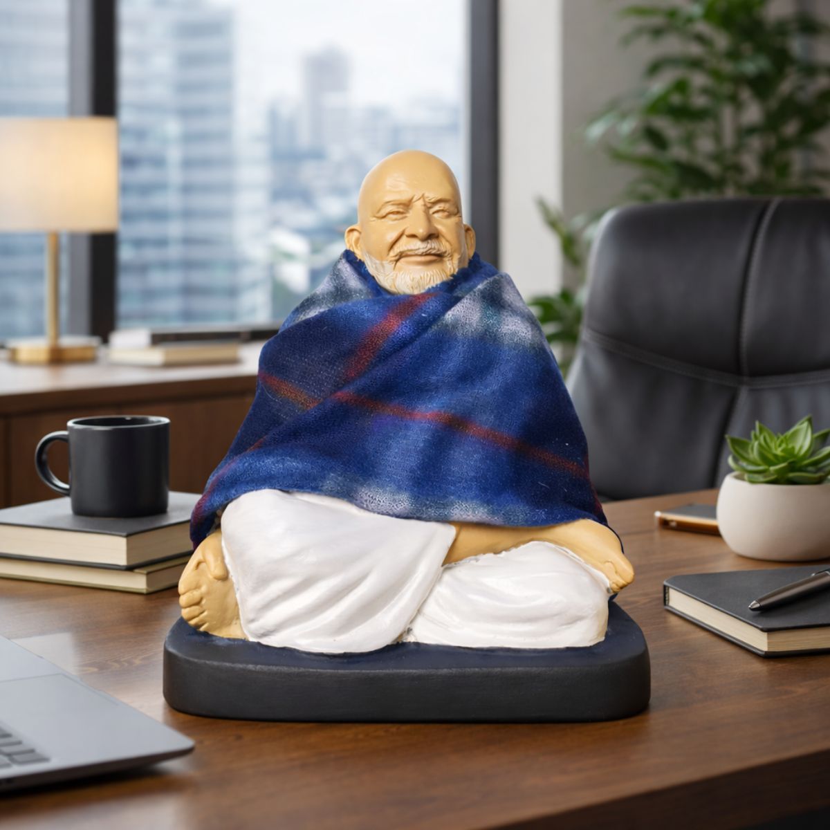 Neem Karoli Baba Sitting Statue 17 cm
