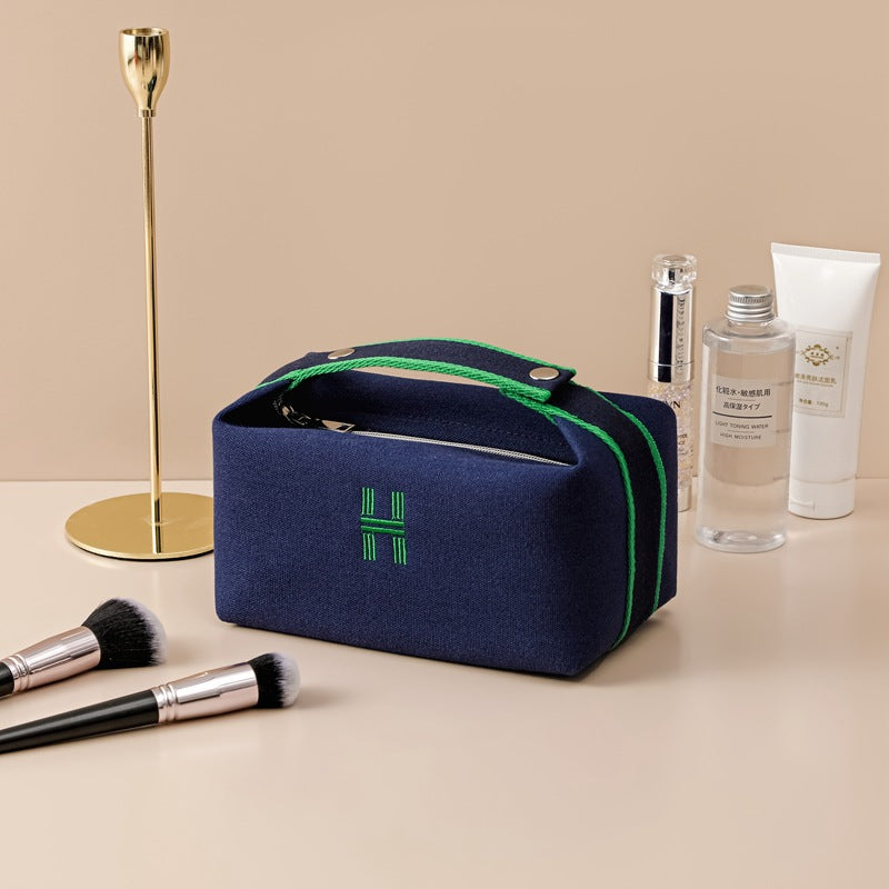 Tiny Shiny Hanging Travel Makeup Bag — Portable  Cosmetic Organizer Toiletry Bag for Men and Women