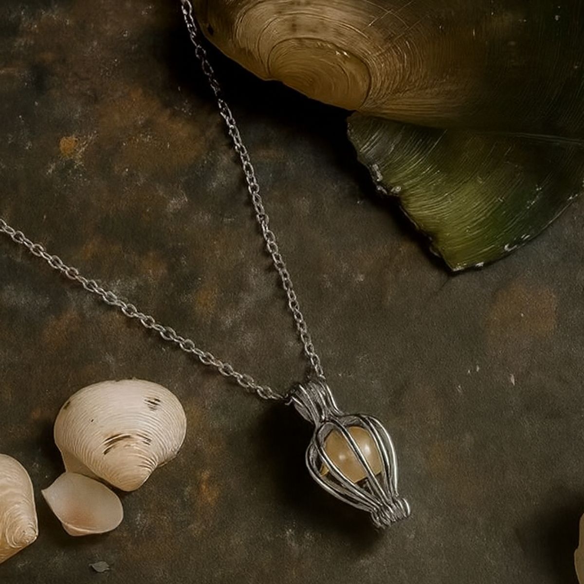 Tiny Shiny Pearl Wish Necklace Gift Set