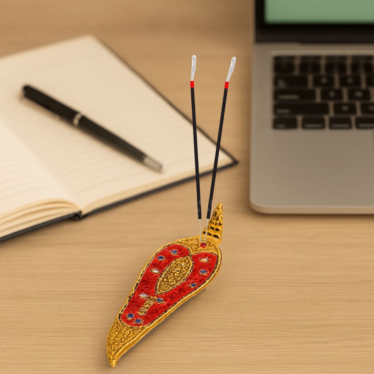 Metal Leaf Shape Agarbatti Incense Stick Stand