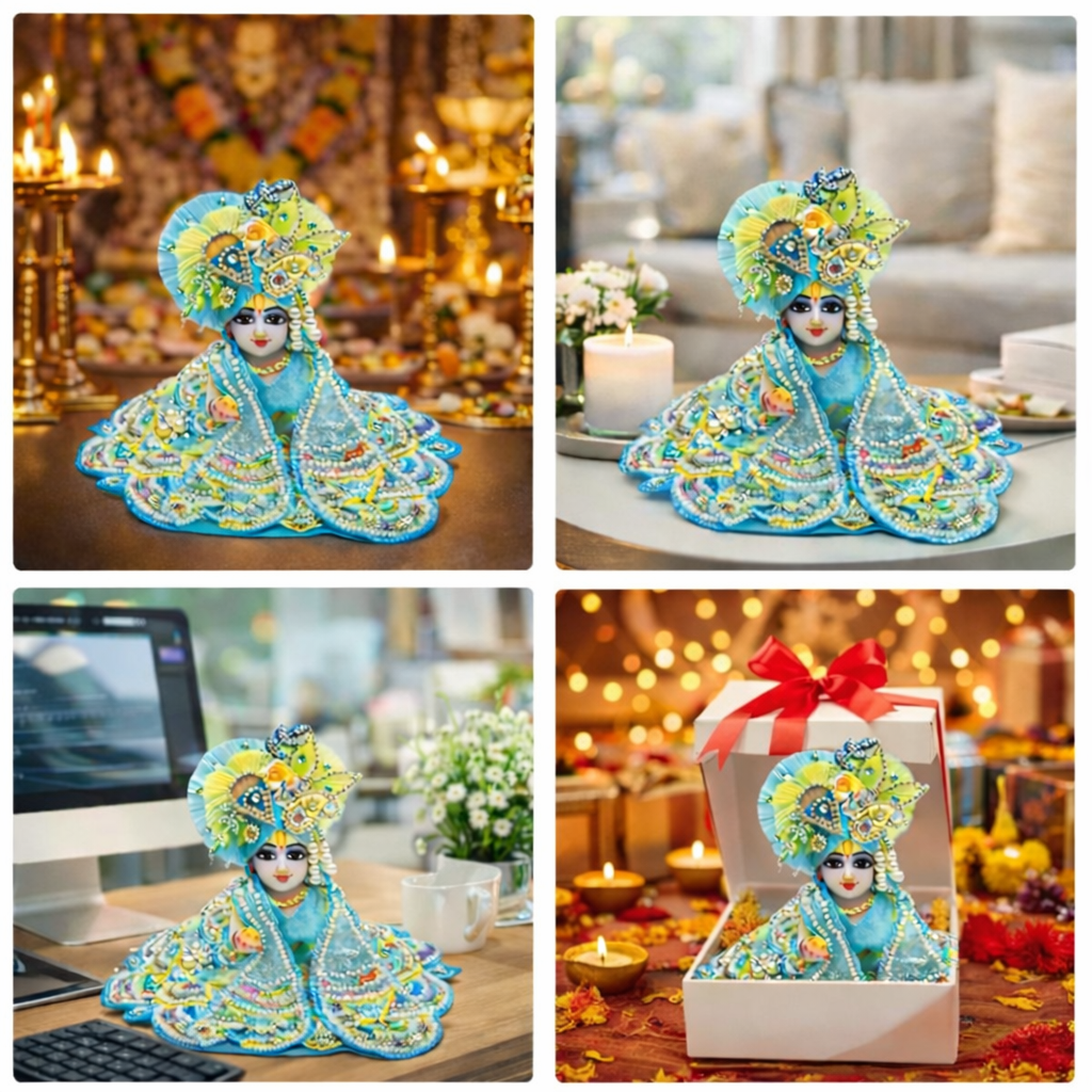 Tiny Shiny Kanha Ji Fancy Dress for Bal Krishna (Size 0 to 6)