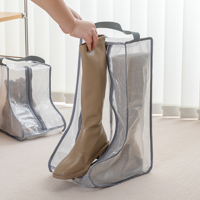 Tiny Shiny Waterproof Shoe Storage Bag for Long  and Short Boots — Dustproof Travel Boot Organizer