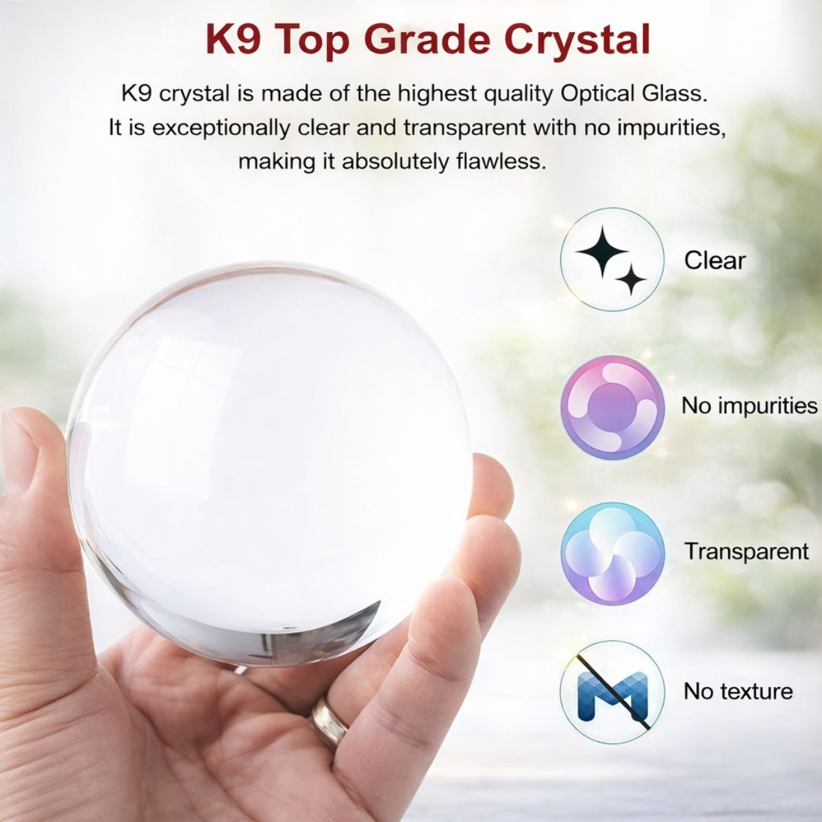 Tiny Shiny 3D Crystal Ball Night Lamp with Base —  Solar System Design
