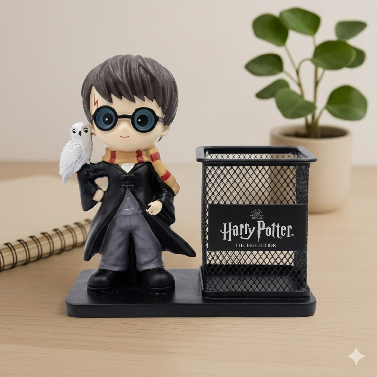 Harry Potter Collectible Harry & Hedwig Figurine Pen Holder