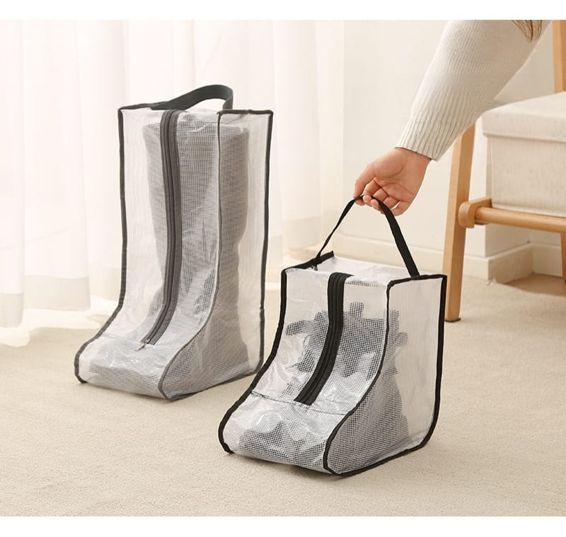 Tiny Shiny Shoe Storage Bag — Dustproof Waterproof  Travel Organizer for Short and Long Boots