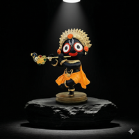 Divine Little Jagannath-Krishna Figurine | Cute Spiritual Idol for Home & Car