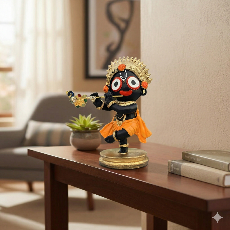 Divine Little Jagannath-Krishna Figurine | Cute Spiritual Idol for Home & Car