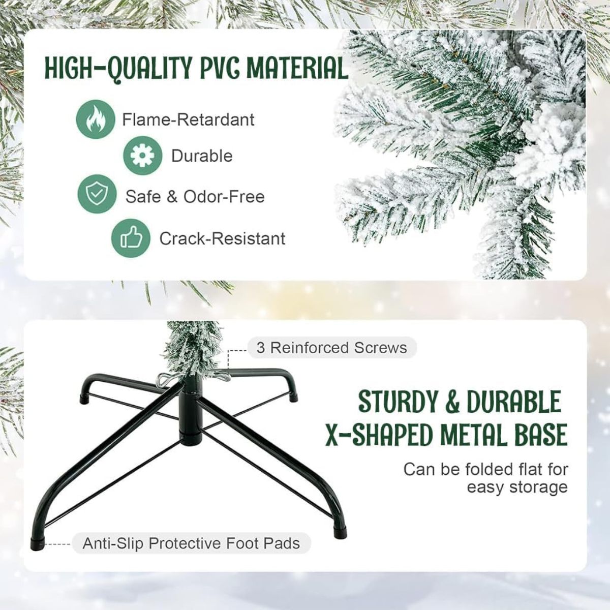 4 Feet Pine Christmas Tree | Artificial Christmas Tree for Home Decor |