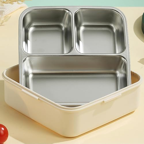 Cute Elephant Bento Lunch Box for Kids | 3 Compartment Leak-Proof BPA-Free Tiffin | Cartoon Elephant Design with Airtight Lid & Lock Clips | School, Travel & Picnic Lunch Container | Lunchbox (1120ml + 70ml) (Pink)