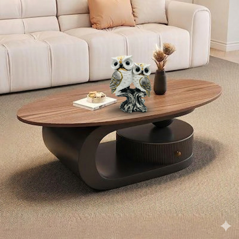 Owl Resin Showpiece for Home Decor